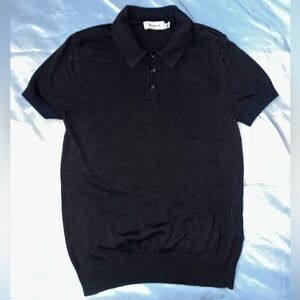 -Coach Mens Black Short-Sleeve Polo Shirt
-Size XXS